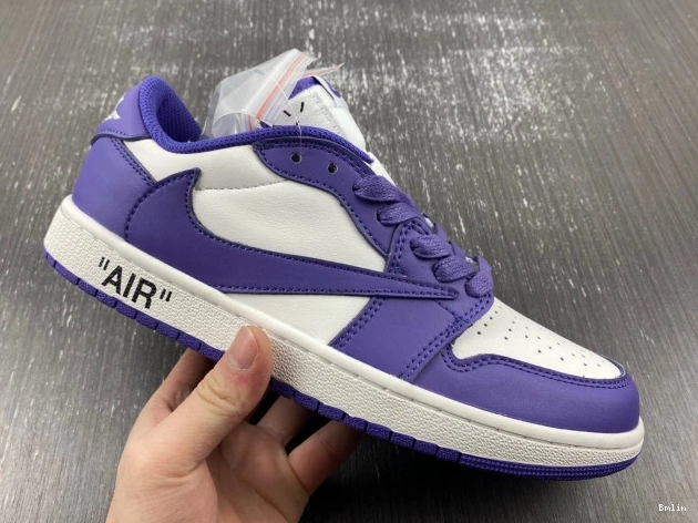 Bmlin TRAVIS 1 OFF-WHITE DM7890-386 X AIR CUSTOM SCOTT X JORDAN 0815